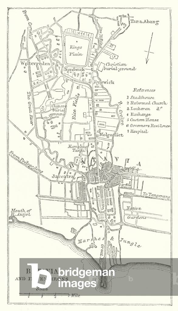 Batavia and its Environs (engraving)