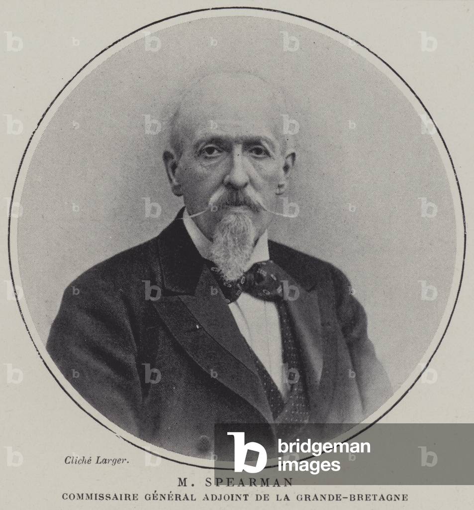 Edmund Spearman, Assistant Commissioner General of the British Commission for the Exposition Universelle 1900, Paris (colour litho)