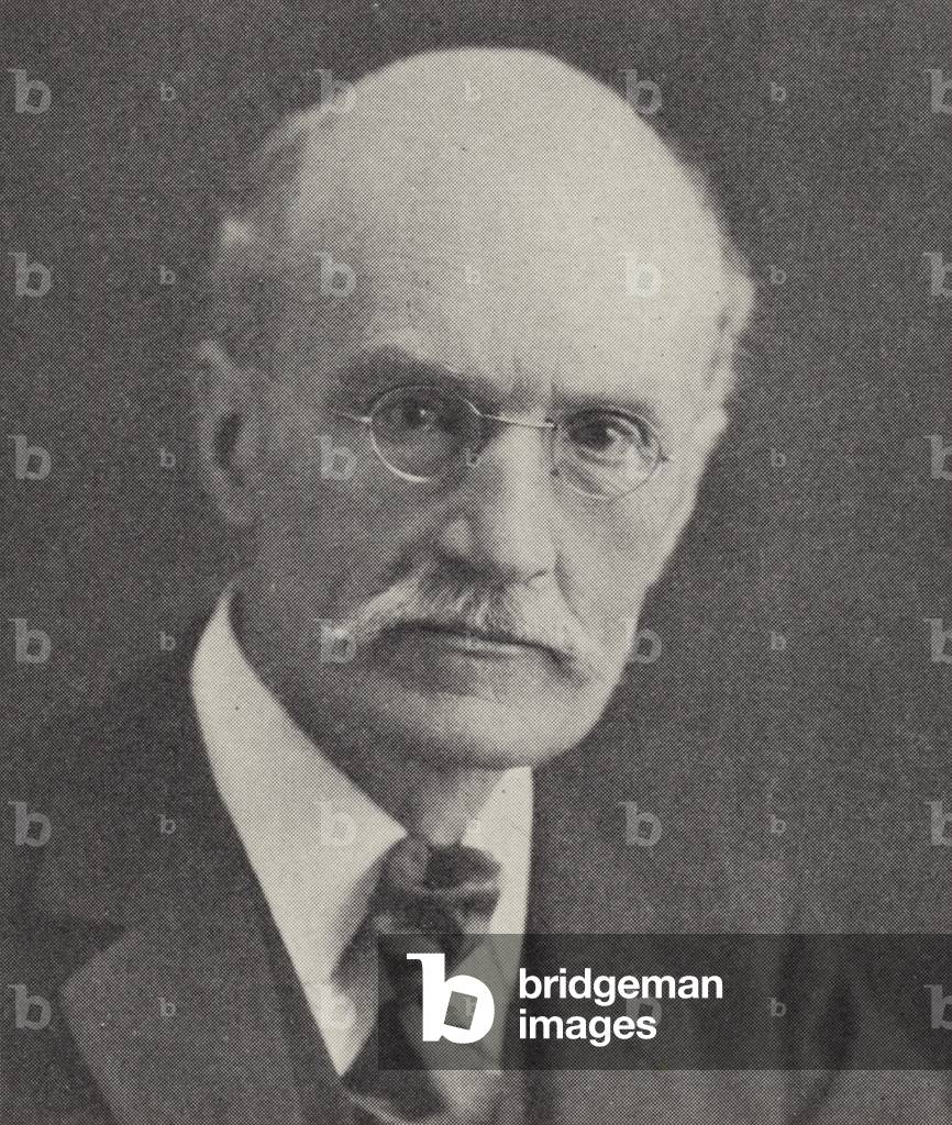 Professor Gilbert Murray, Australian-born British scholar who experimented with telepathy (b/w photo)
