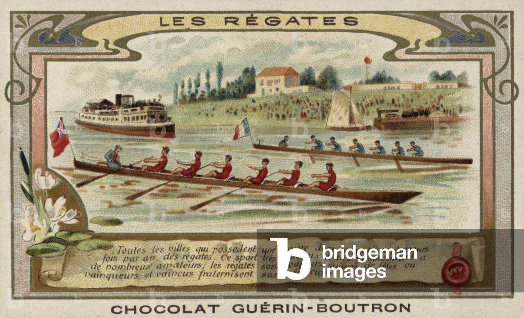 Rowing regatta (chromolitho)