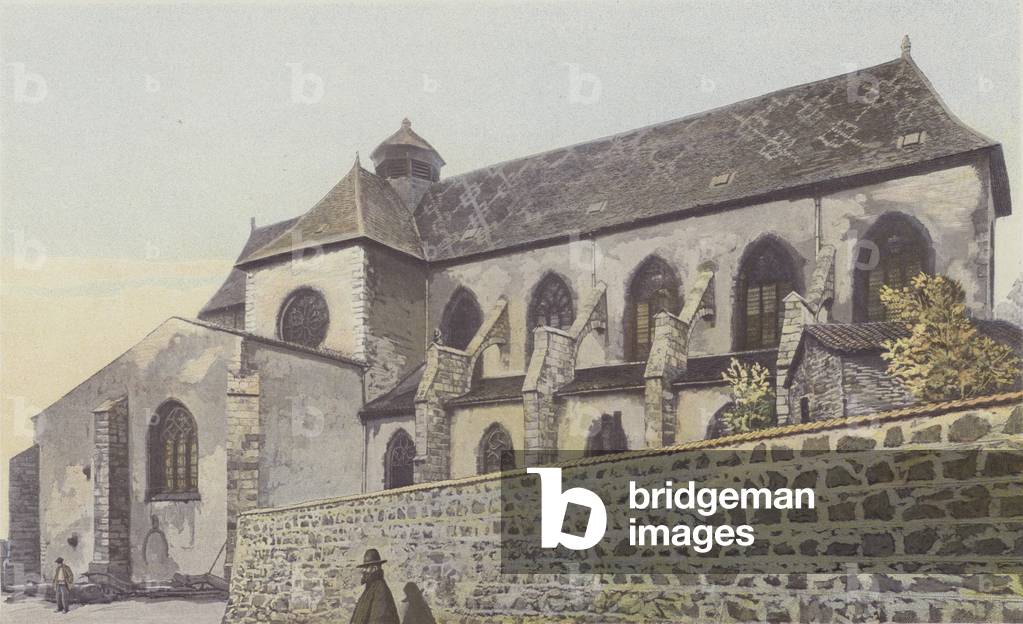 Ambierle, Eglise, Facade S (colour photo)