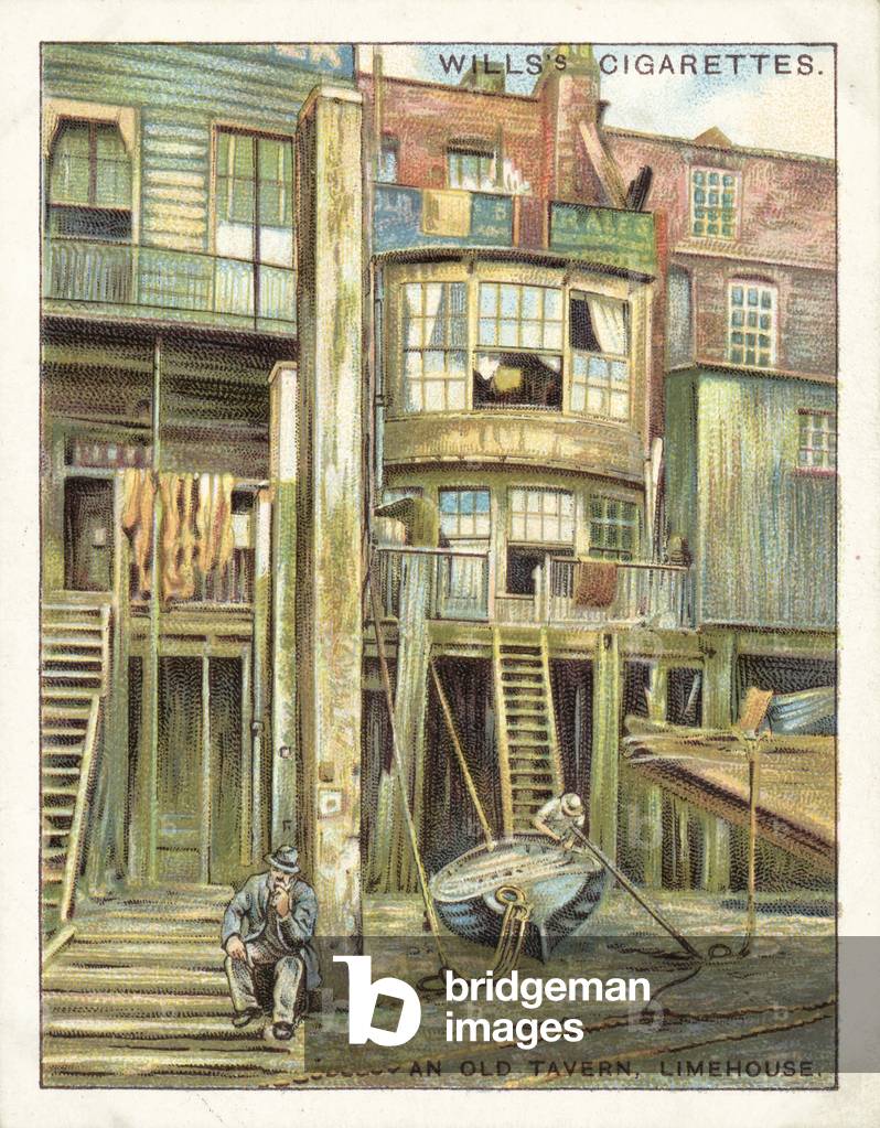 Old London, An Old Tavern, Limehouse (chromolitho)