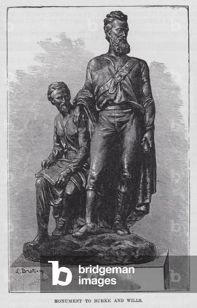 Monument to Burke and Wills (engraving)