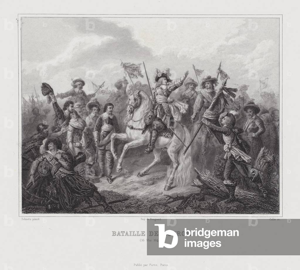 Battle of Rocroi, 16 May 1643 (engraving)