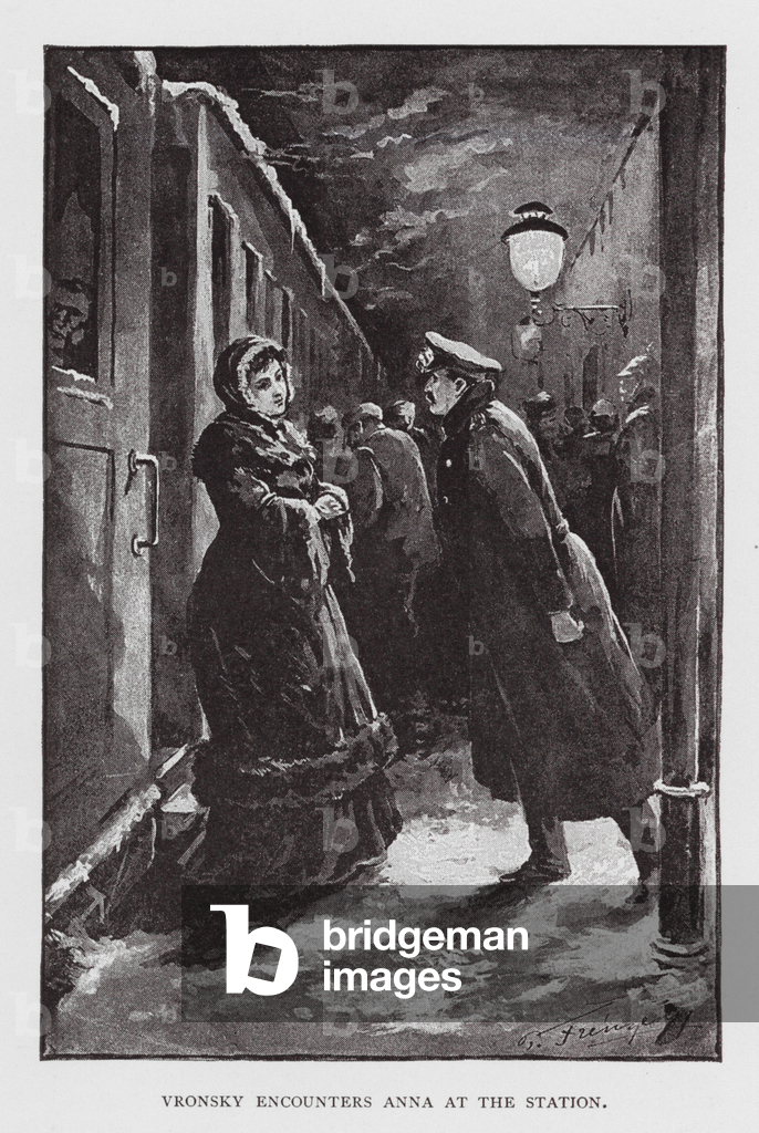 Illustration for Anna Karenina by Leo Tolstoy (litho)