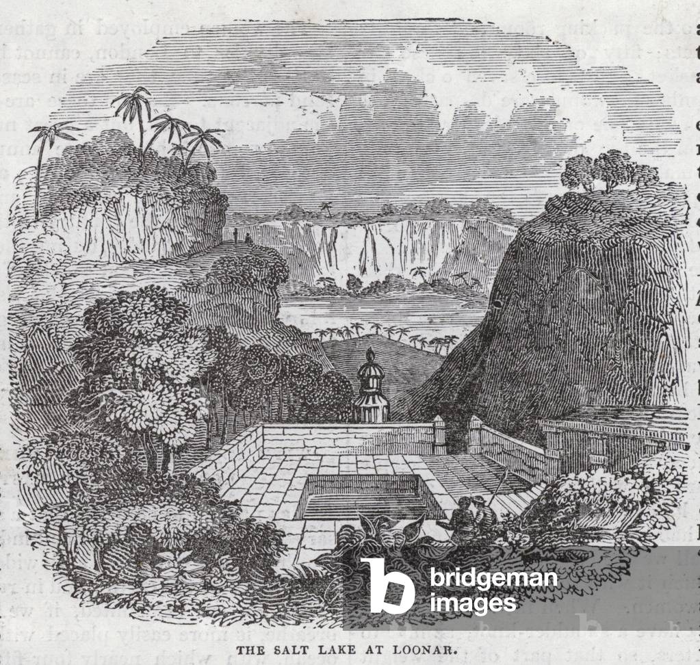 Salt Lake, Loonar, East Indies (engraving)