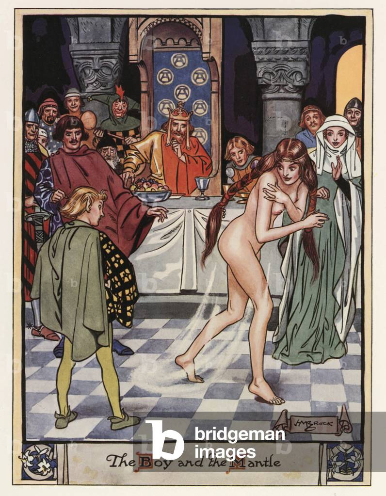 The Boy and the Mantle (colour litho)