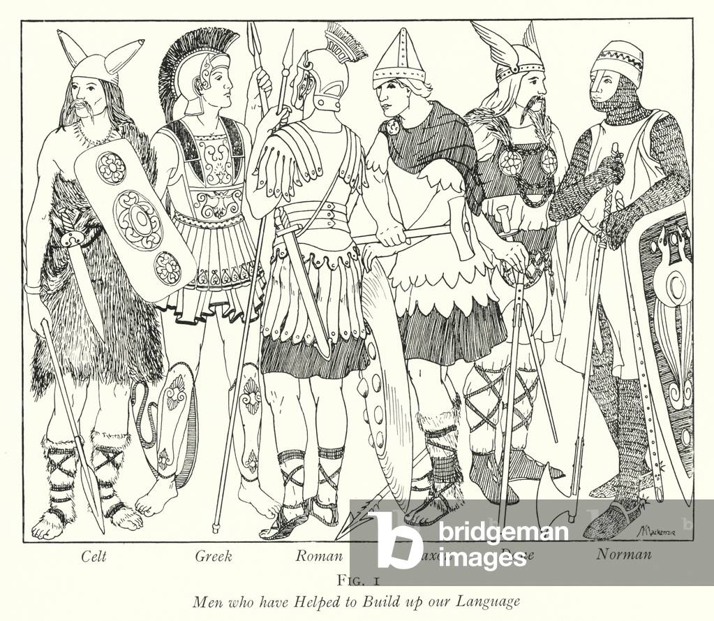 Men who have Helped to Build up our Language (litho)