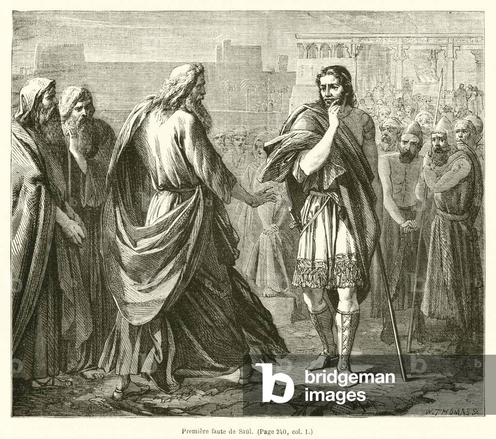 Premiere faute de Saul (engraving)