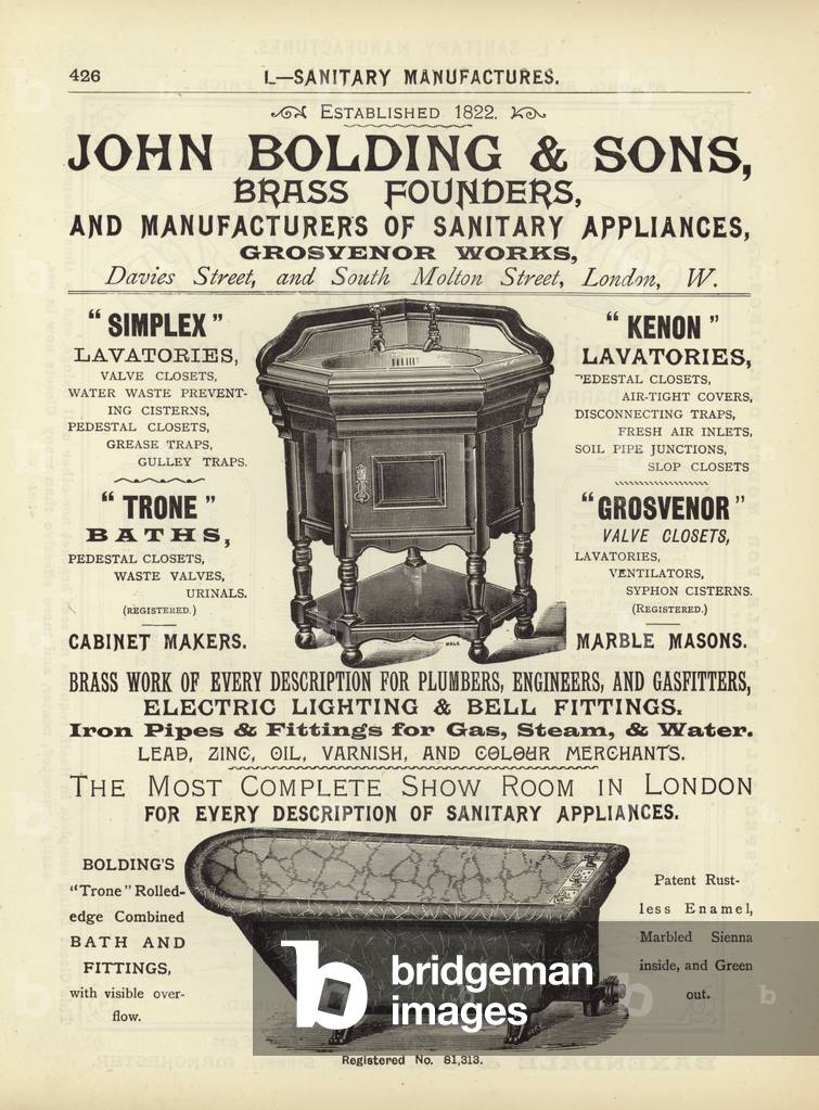 Page from The Architect's, Surveyor's and Engineer's Compendium 1892 (engraving)