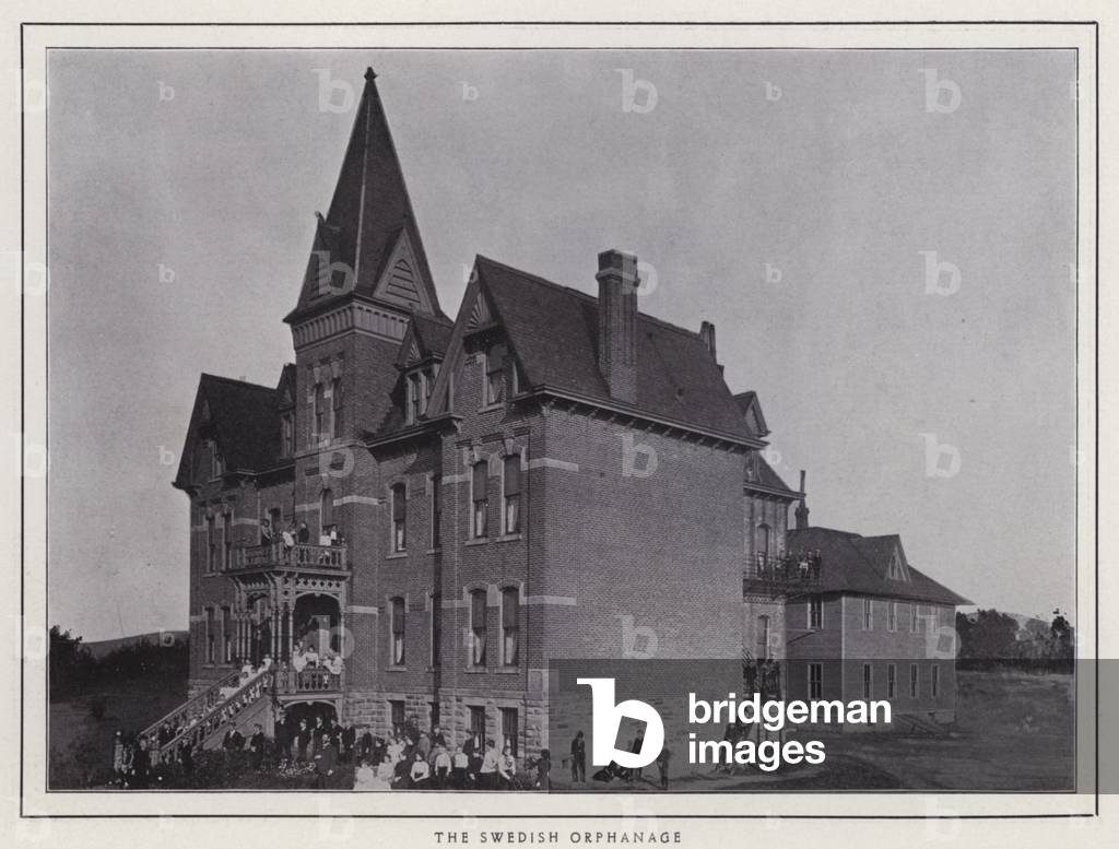 Jamestown, NY: The Swedish Orphanage (b/w photo)