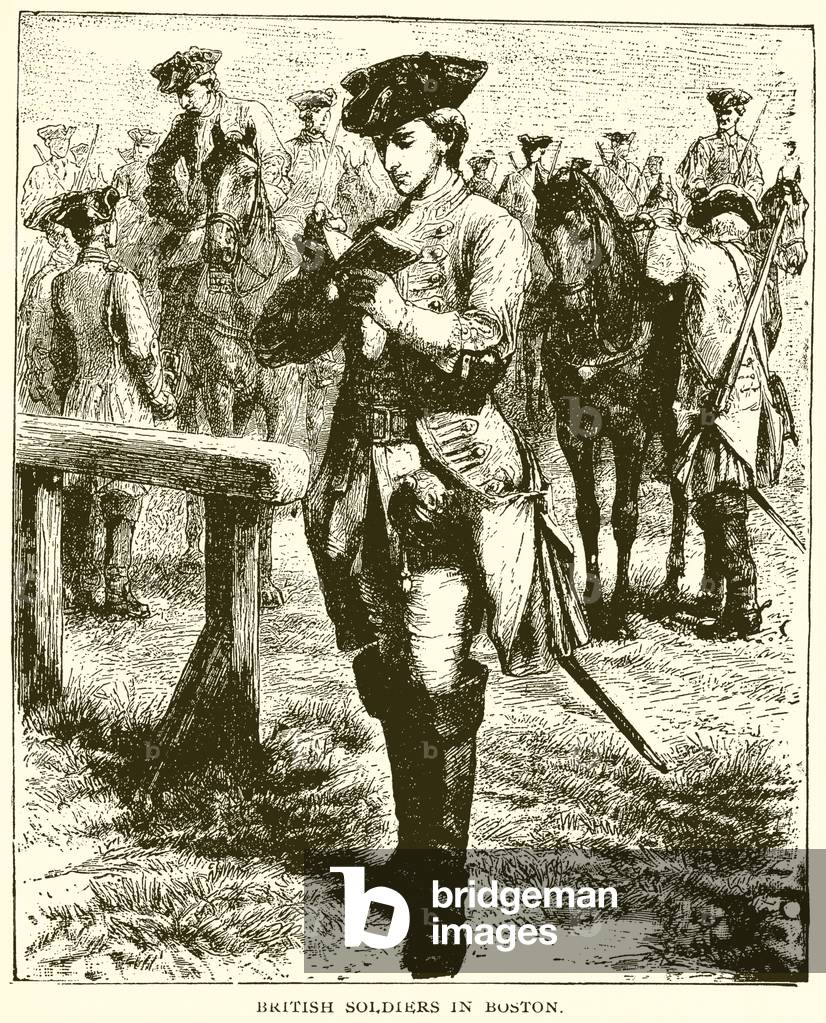 British Soldiers in Boston (engraving)