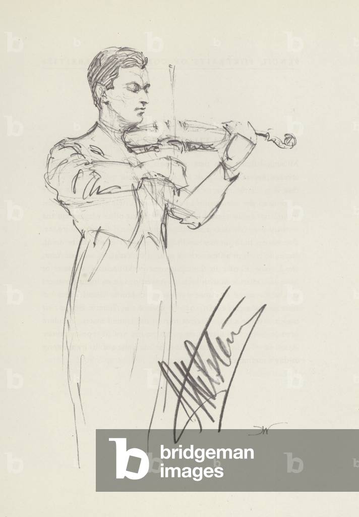 Nathan Milstein (litho)