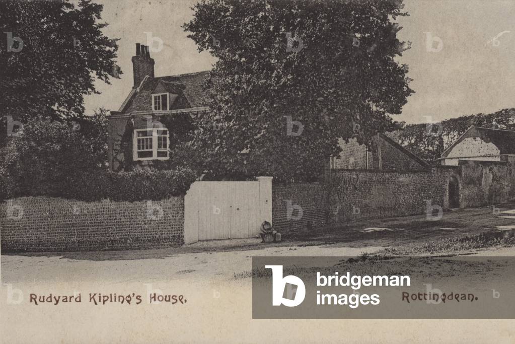 Rottingdean, Rudyard Kipling's House (b/w photo)