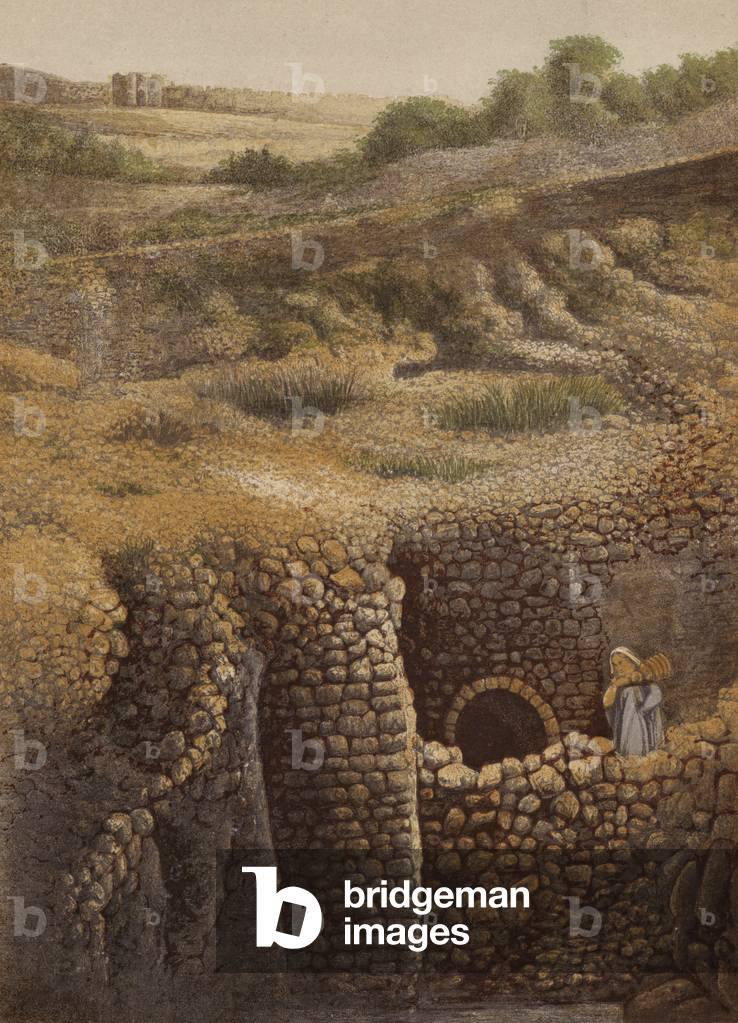 Places mentioned in the Bible: The Pool of Siloam (chromolitho)