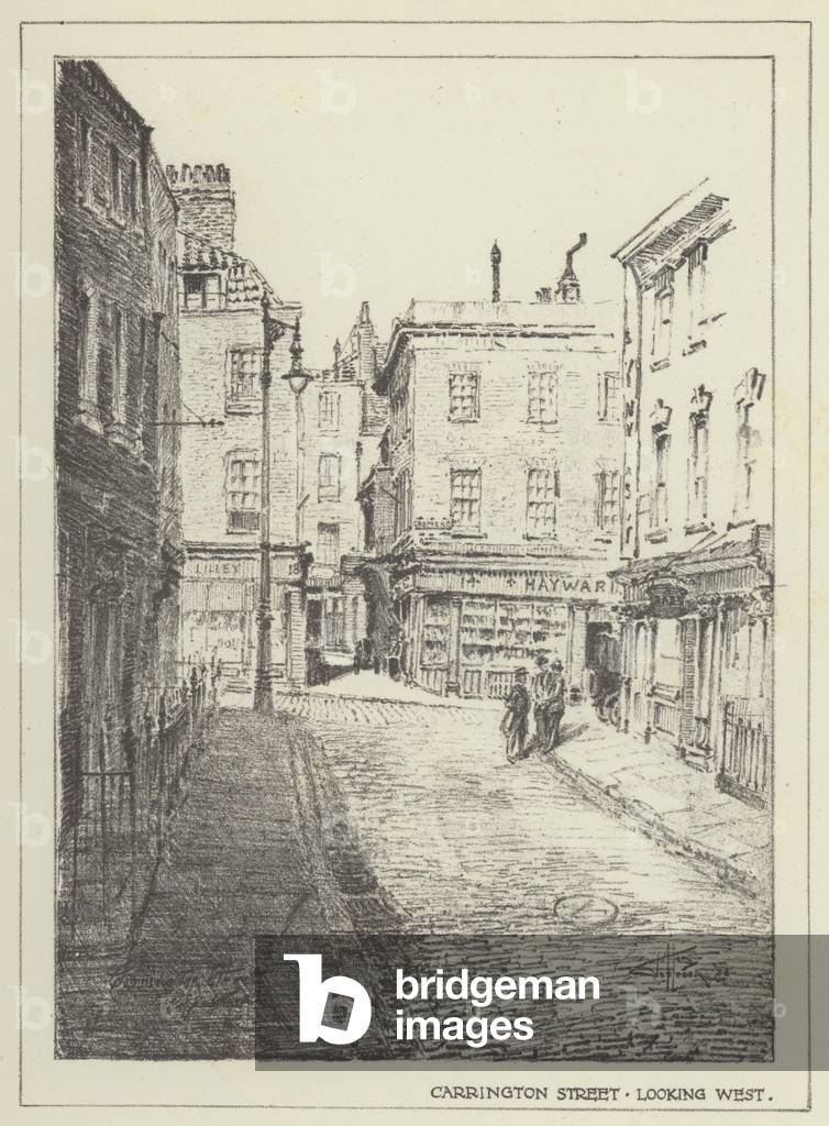 Carrington Street, looking West (litho)