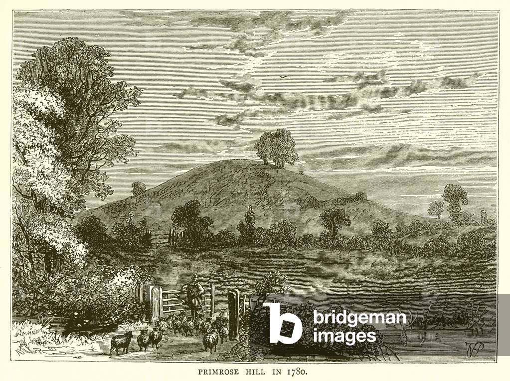 Primrose Hill in 1780 (engraving)