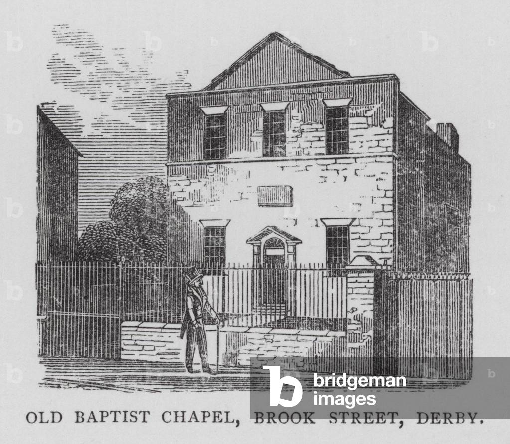 Old Baptist Chapel, Brook Street, Derby (engraving)