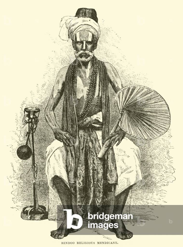 Hindoo religious mendicant (engraving)