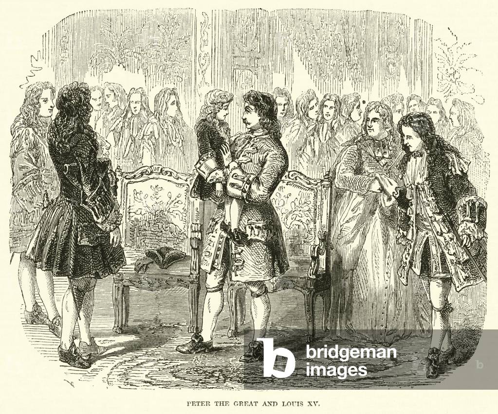 Peter the Great and Louis XV (engraving)