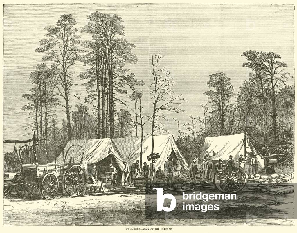 Workshops, Army of the Potomac, May 1864 (engraving)