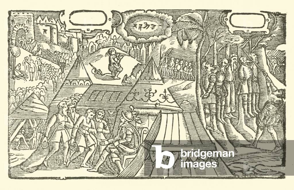 Illustration for The Roxburghe Ballads (woodcut)