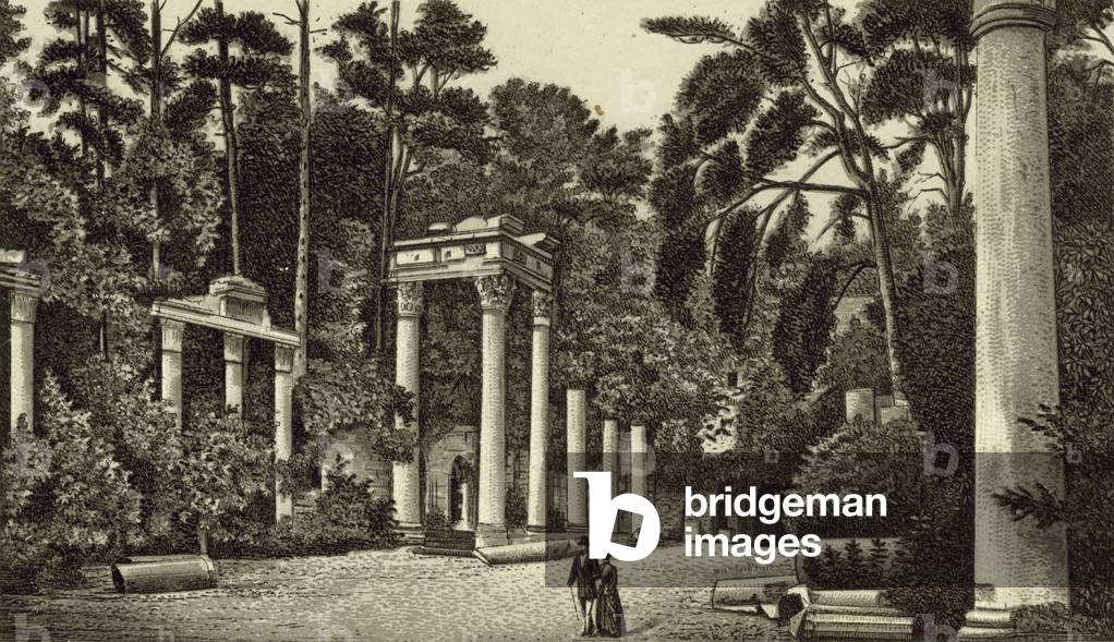 The Ruins, Virginia Water (litho)