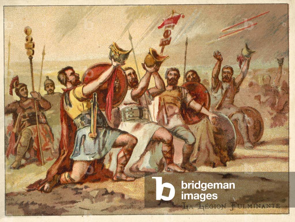 The Thundering Legion (chromolitho)