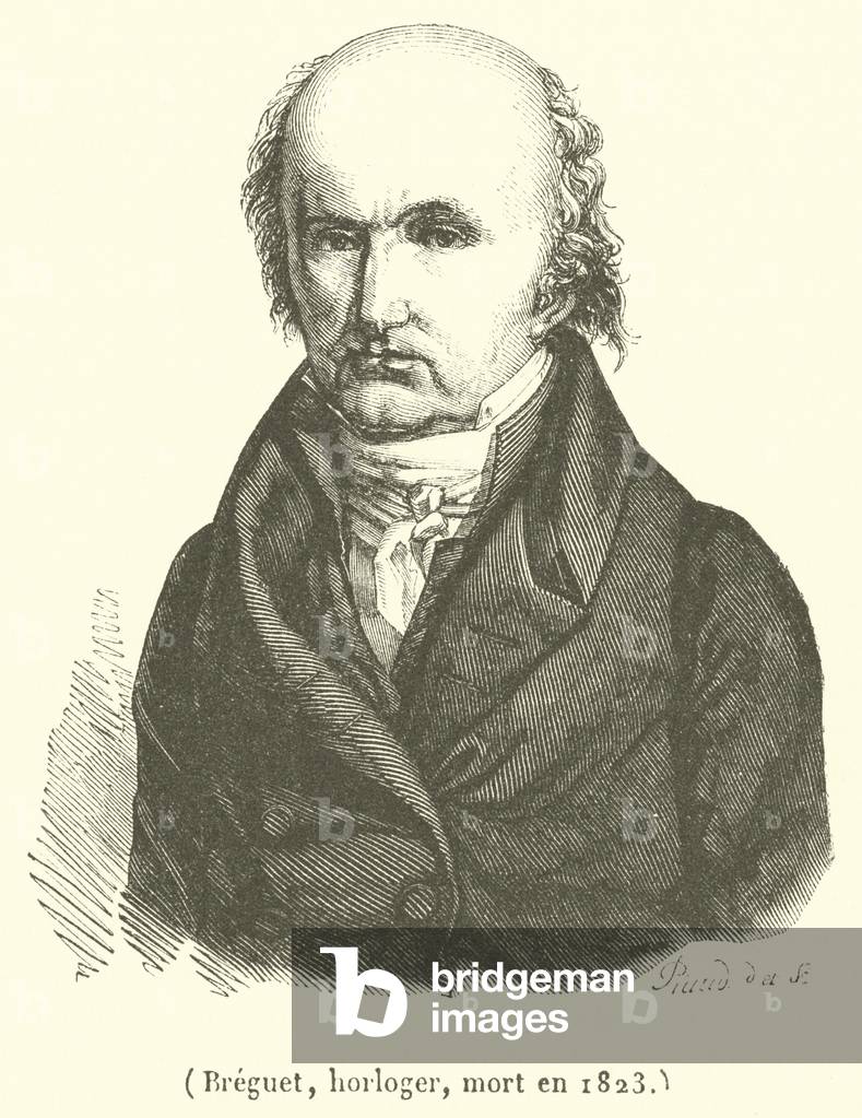 Breguet, horloger, mort en 1823 (engraving)