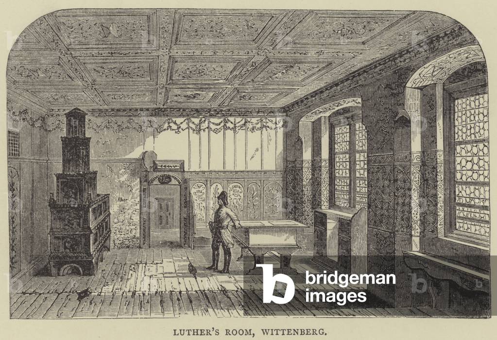 Luther's Room, Wittenberg (engraving)