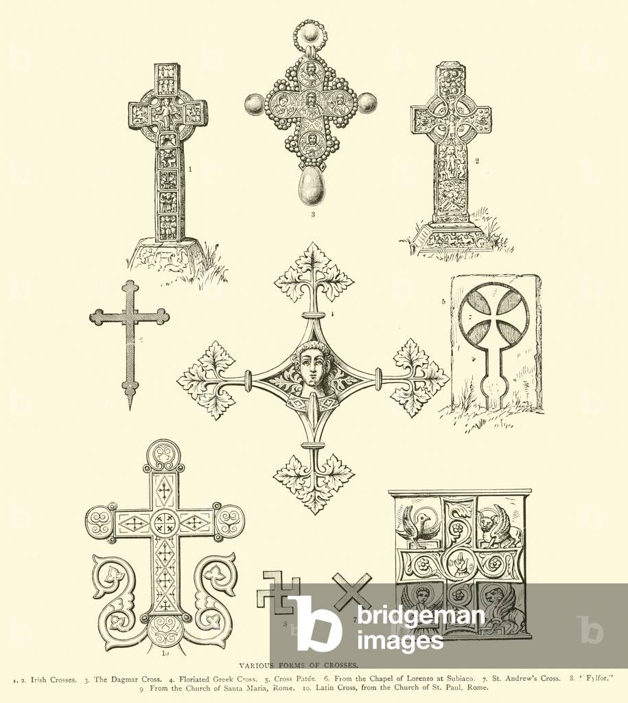 Various forms of Crosses (engraving)