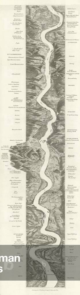 The river Rhine (engraving)