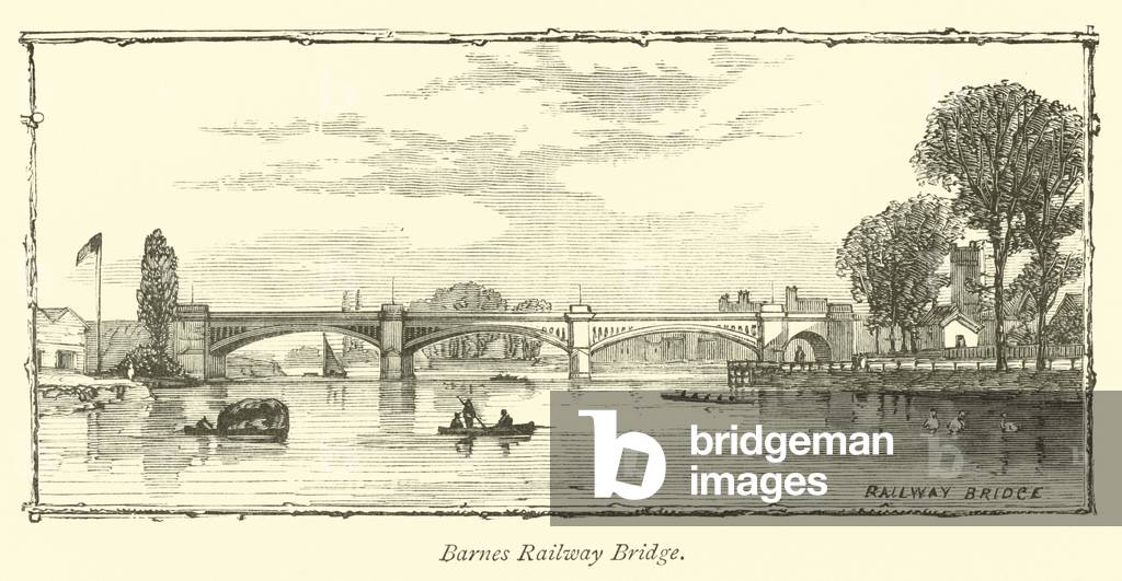 Barnes Railway Bridge (engraving)