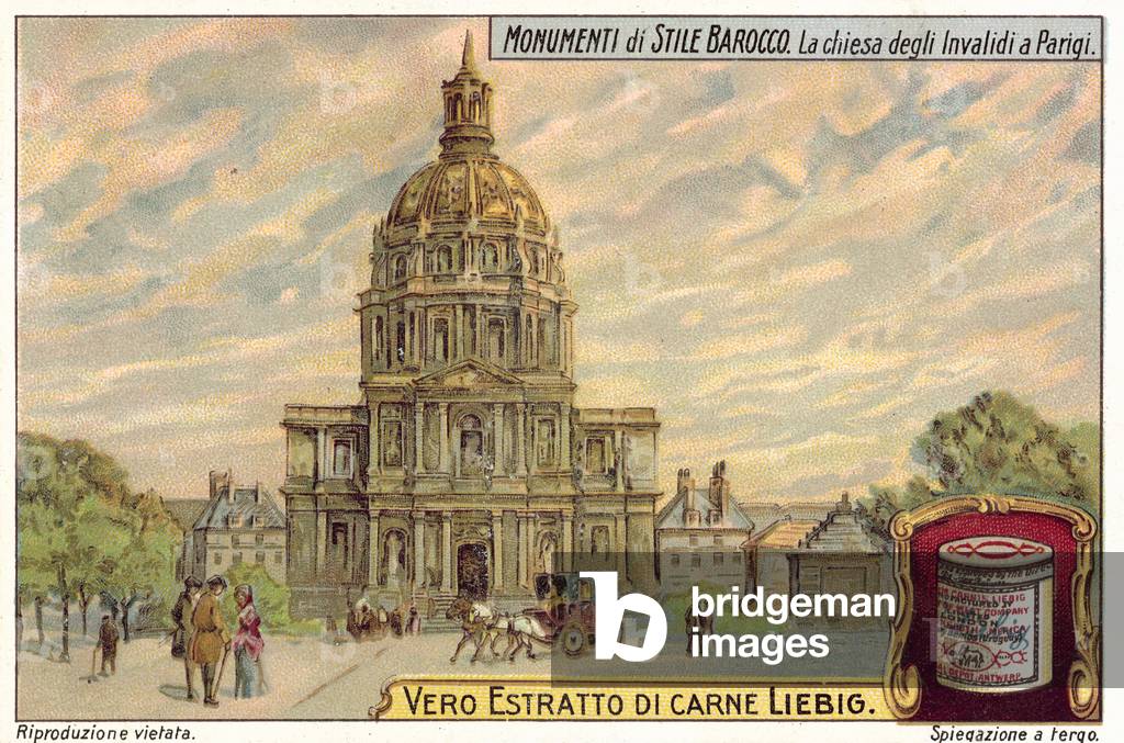 Les Invalides, Paris (chromolitho)