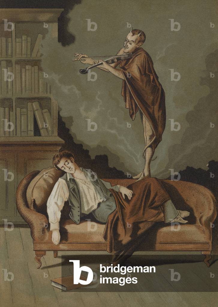 The devil's sonata (chromolitho)