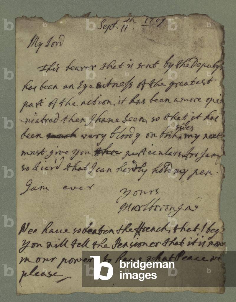 A prophecy by John Churchill, 1st Duke Of Marlborough (colour litho)