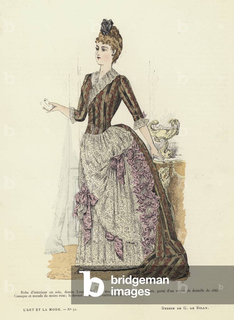 French fashion plate, 1885-86 (colour litho)