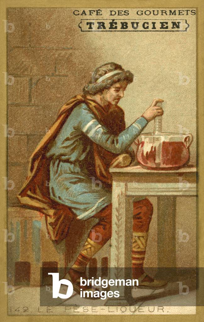Measuring liquor (chromolitho)