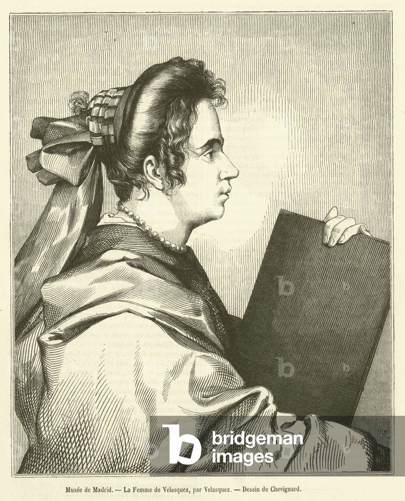 Musee de Madrid, La Femme de Velasquez (engraving)