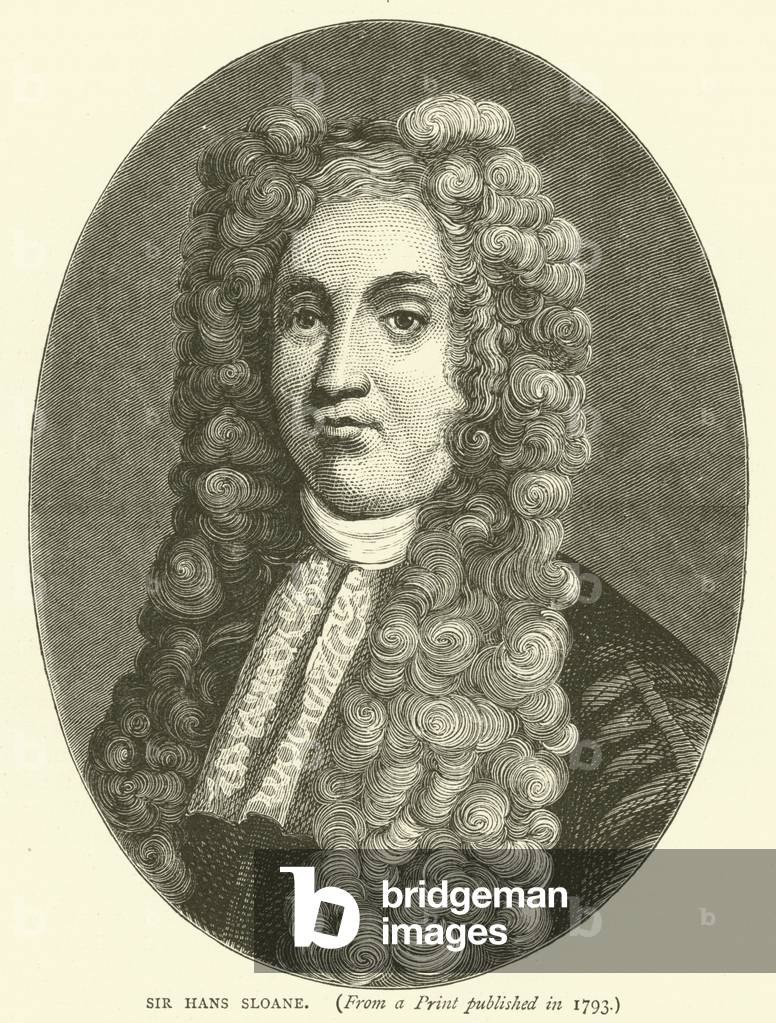 Sir Hans Sloane, from a print published in 1793 (engraving)