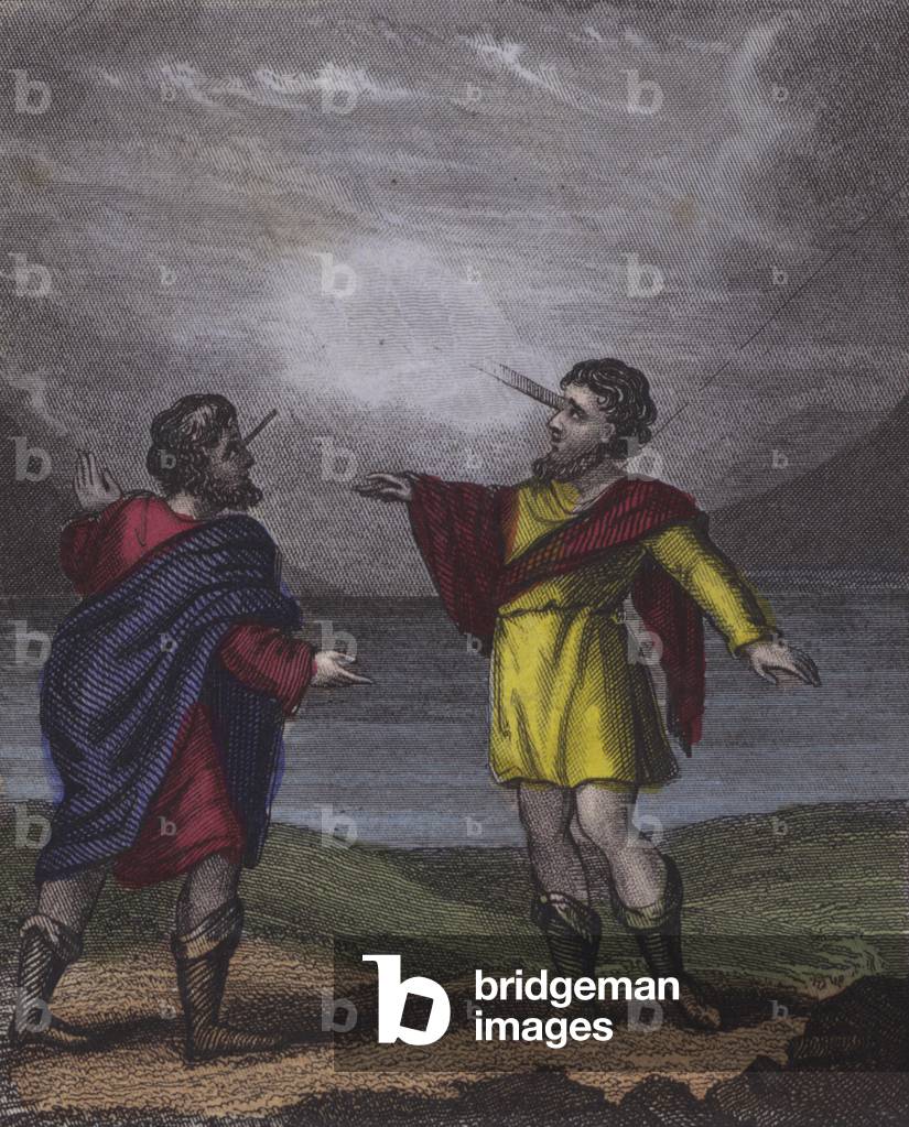 Illustration for Scripture History for the Improvement of Youth, c.1850 (coloured engraving)