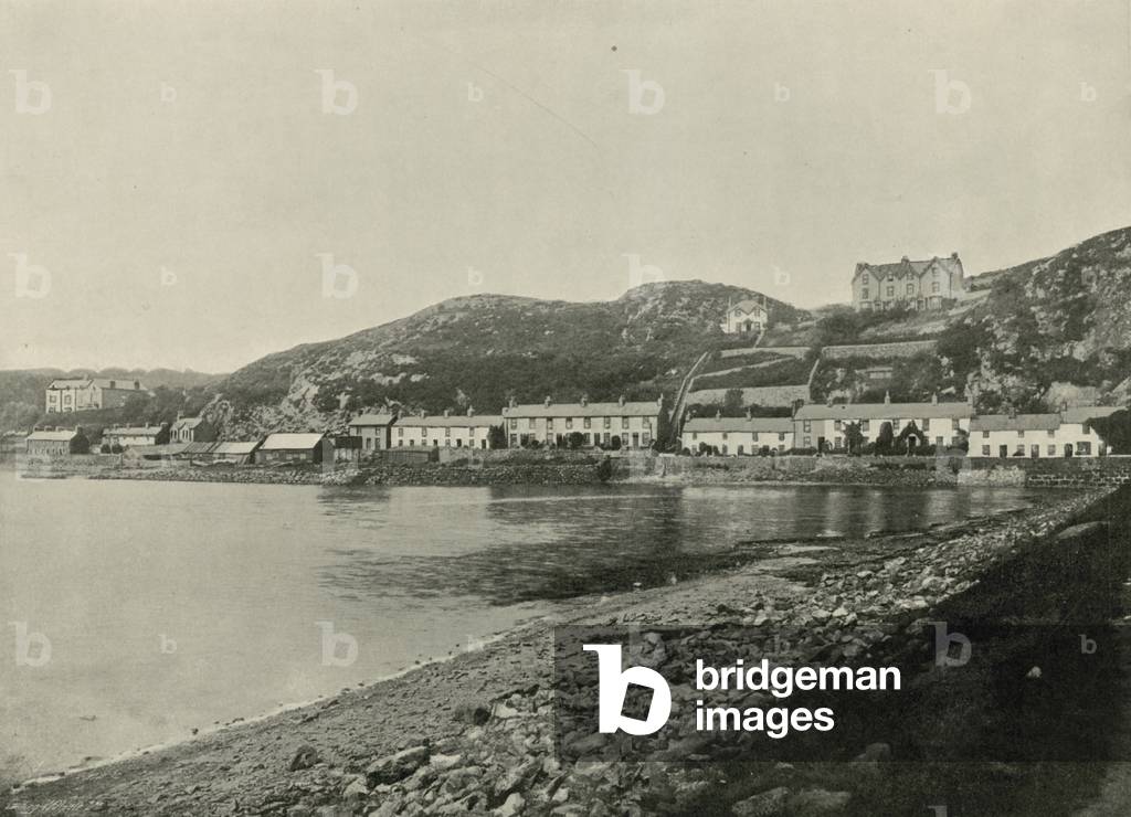 Pwllheli, a Sheltered Corner (b/w photo)