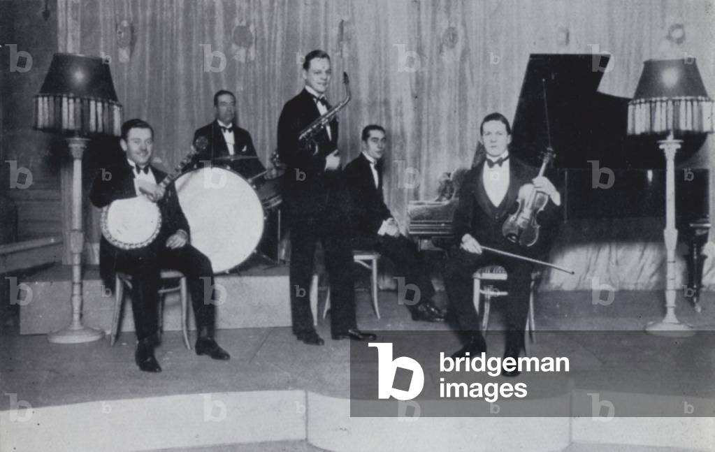 The Boston Orchestra, Joe Brannelly, Alec Ure, Howard Jacobs, Carroll Gibbons and Reginald Pursglove (b/w photo)