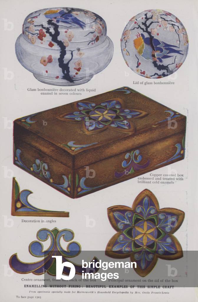 Enamelling without firing, beautiful examples of this simple craft (colour photo)