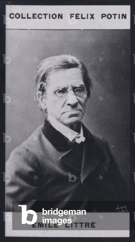 Maximilieu-Paul-Emile Littre (1801-1881) (b/w photo)