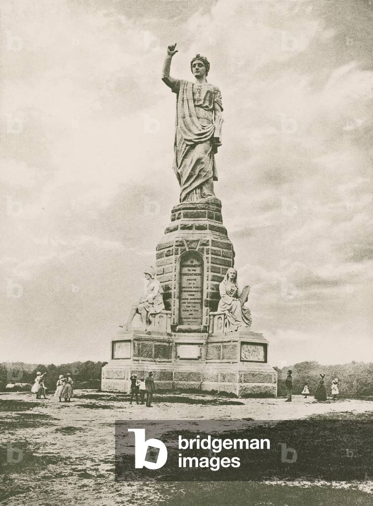 Forefathers' monument, Plymouth (photogravure)