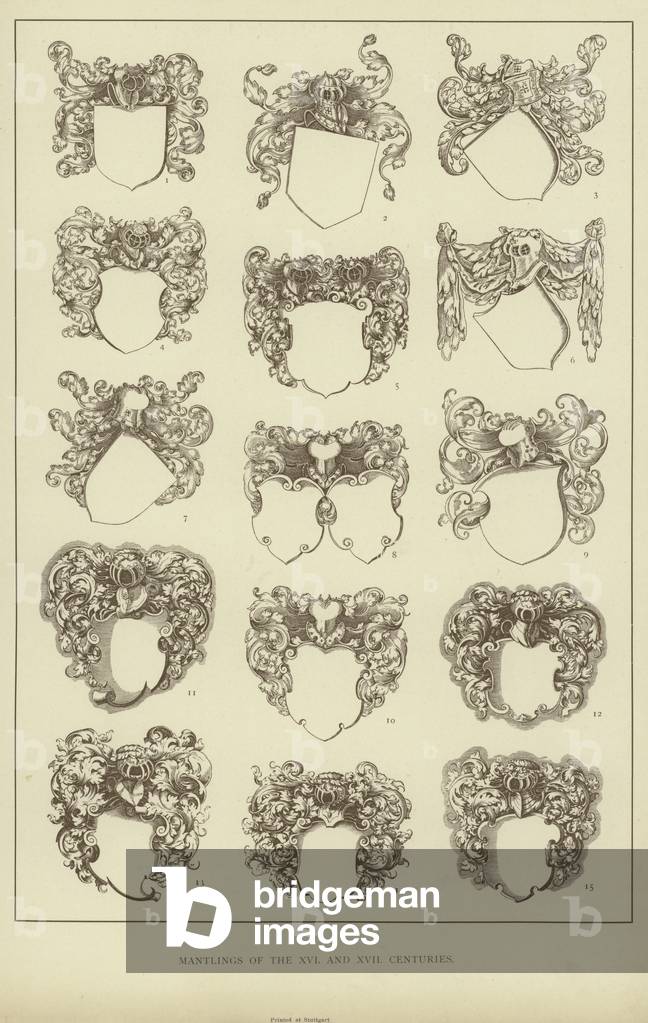Mantlings of the XVI and XVII Centuries (litho)