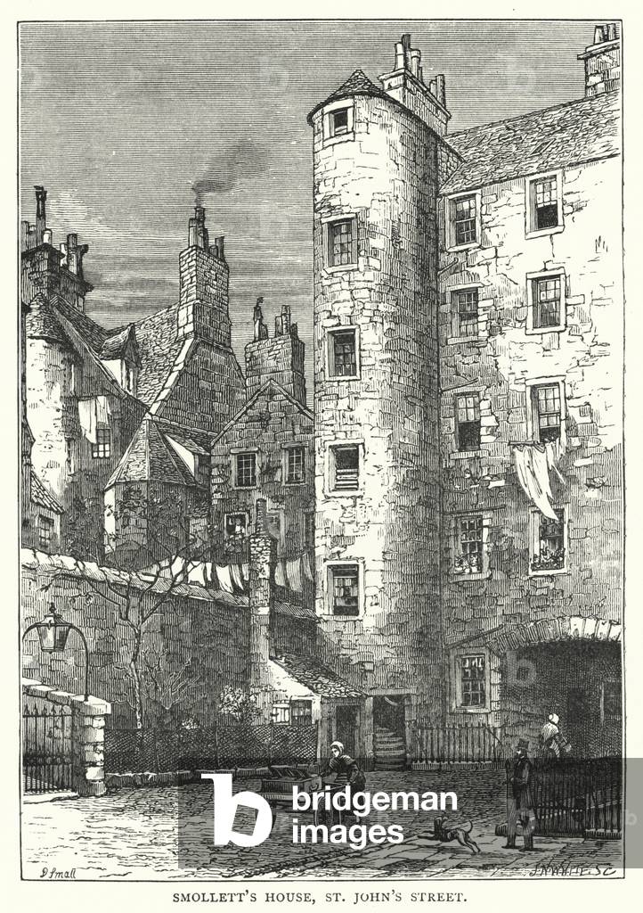 Smollett's House, St John's Street (engraving)
