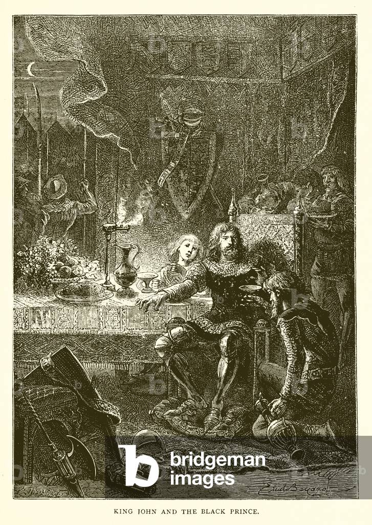 King John and the Black Prince (engraving)