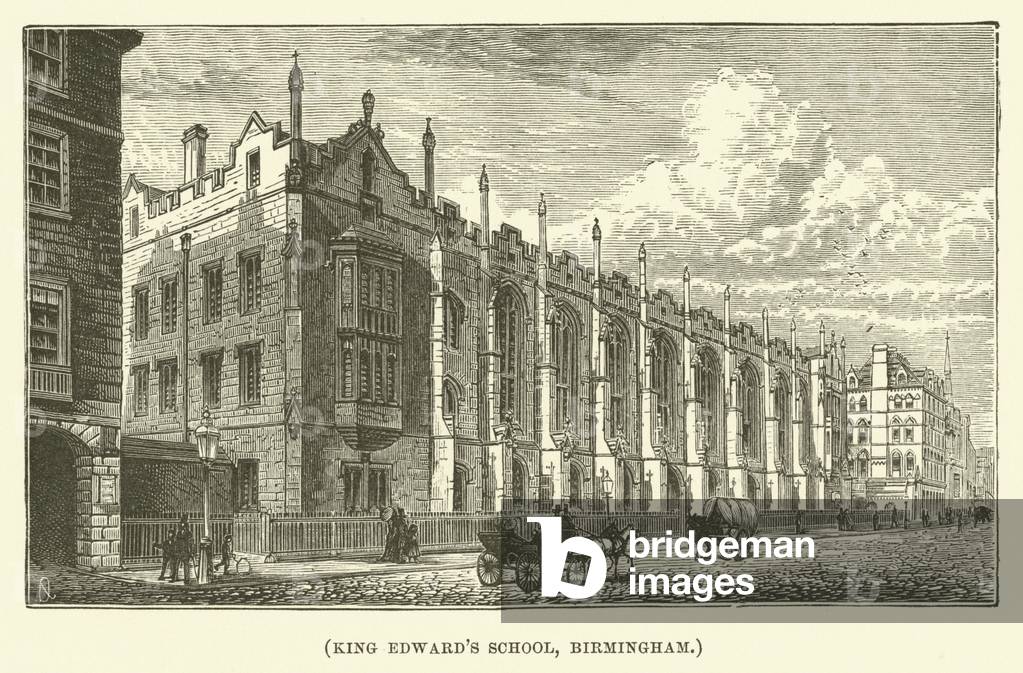 King Edward's School, Birmingham (engraving)